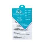 Стразы в пакете одного размера 6 в 1 720 шт