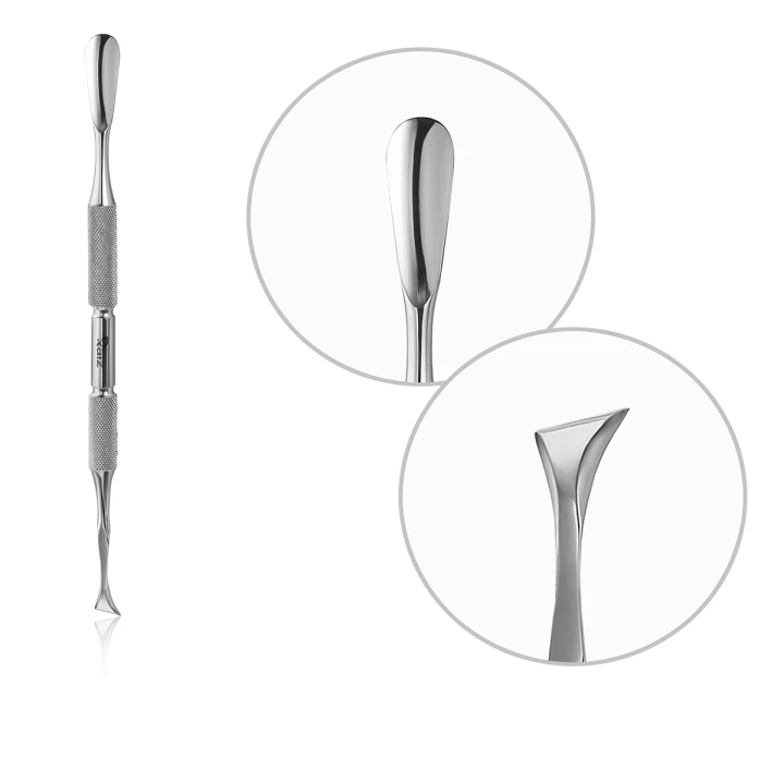 Лопатка маникюрная RAIZ WORK from 2 (округленный пушер+отогнутая лопасть)