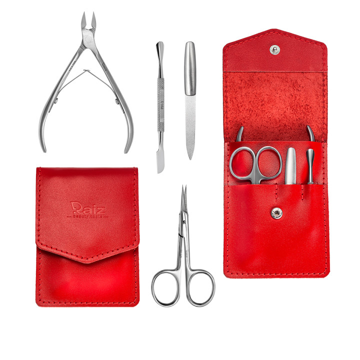 Набор маникюрный RAIZ 4 предмета (Красный)