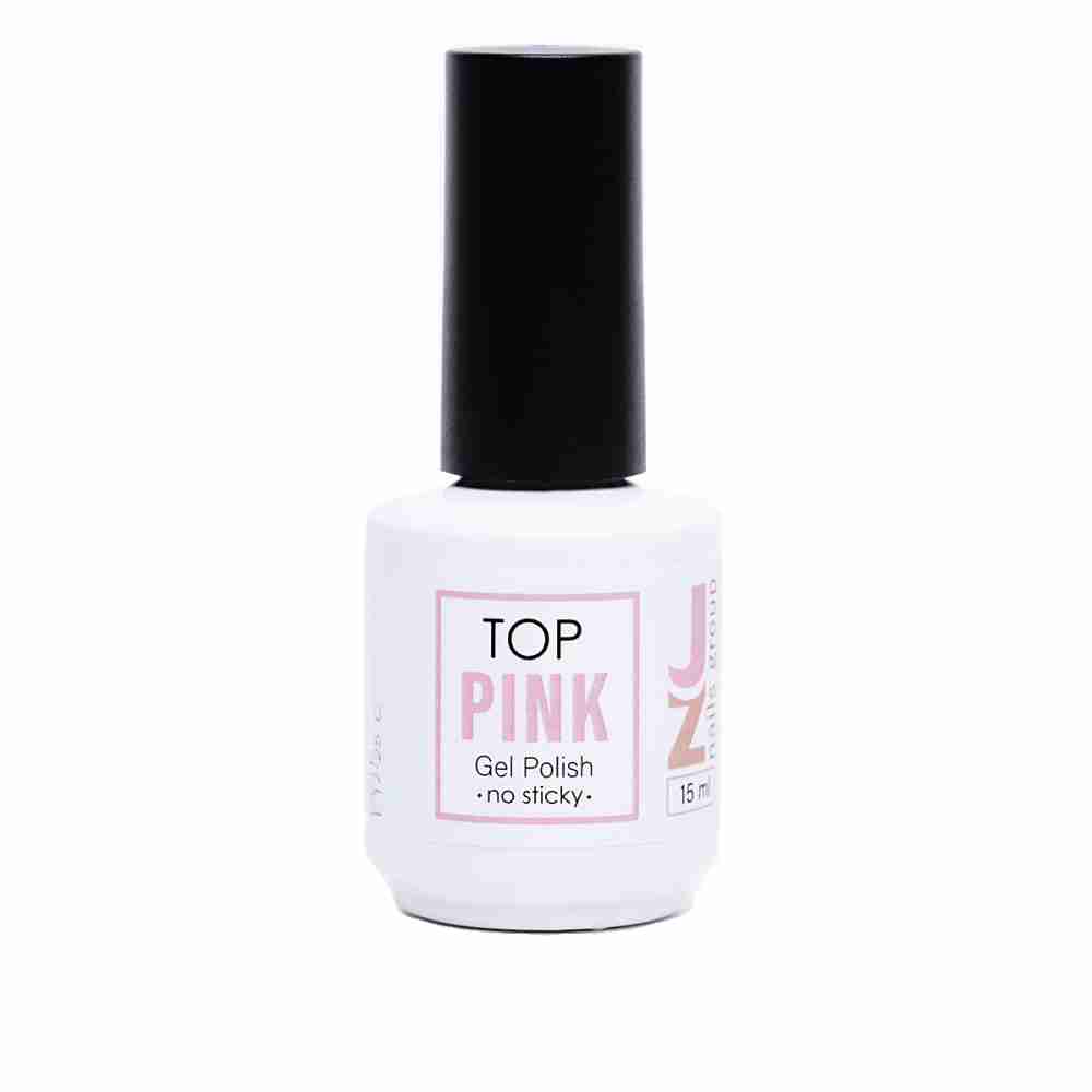 Топ JZ NAILS No Sticky Top для гель-лаку 15 мл (Pink)