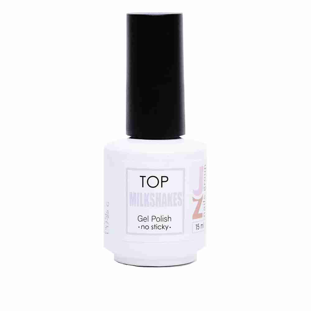 Топ JZ NAILS No Sticky Top для гель-лаку 15 мл (Milkshakes)