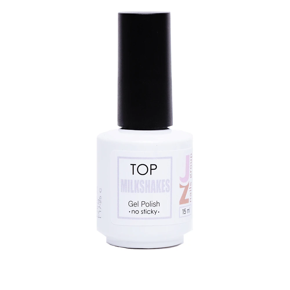 Топ JZ NAILS No Sticky Top для гель лака 15 мл (Milkshakes)