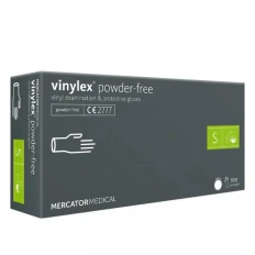 Виниловые перчатки без пудры нестерильные защитные Vinylex Powder Free 100 шт (S)