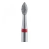 Фреза Алмазная 257 Кристалл Nails Казань почка 5 шт (красная 257.514.021)
