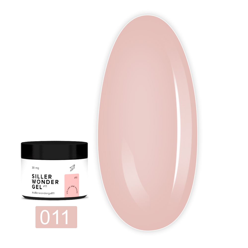 Гель Siller One Phase Wonder Gel Pure White UV/LED 30 мл (011)