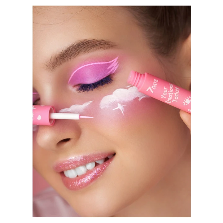 Подводка жидкая для глаз 7 Days Your Emotions Today Cute 48 мл (206 Pink Dreams)