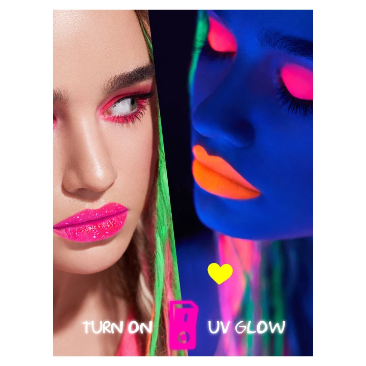 Тинт для губ с шиммером 7 Days Extremely Chick Neon 25 мл (201 Pop-rose)