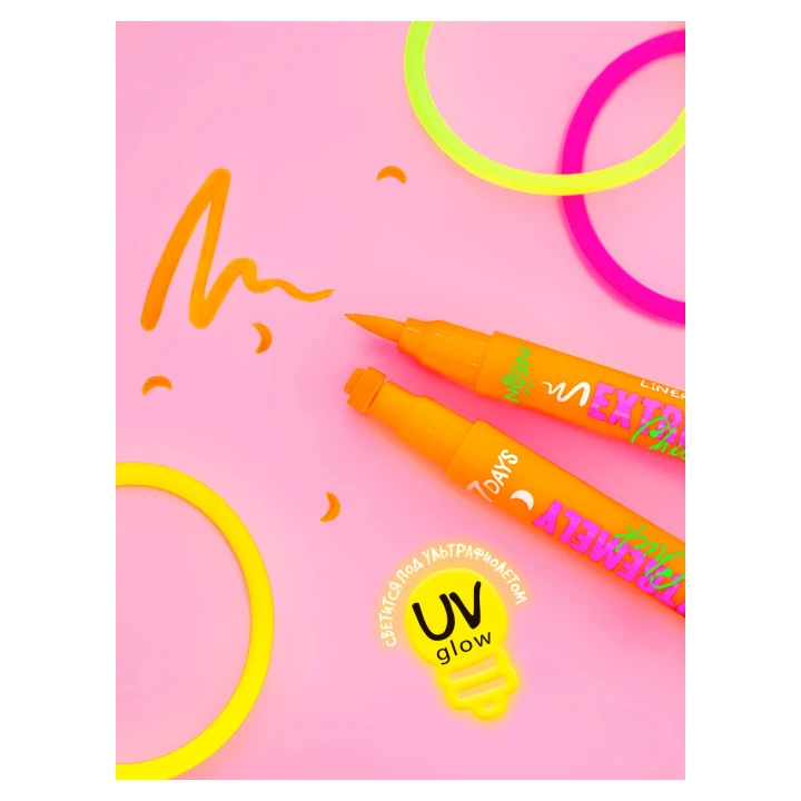 Подводка-штамп для макияжа лица и тела 7 Days Extremely Chick (703 Orange moon)