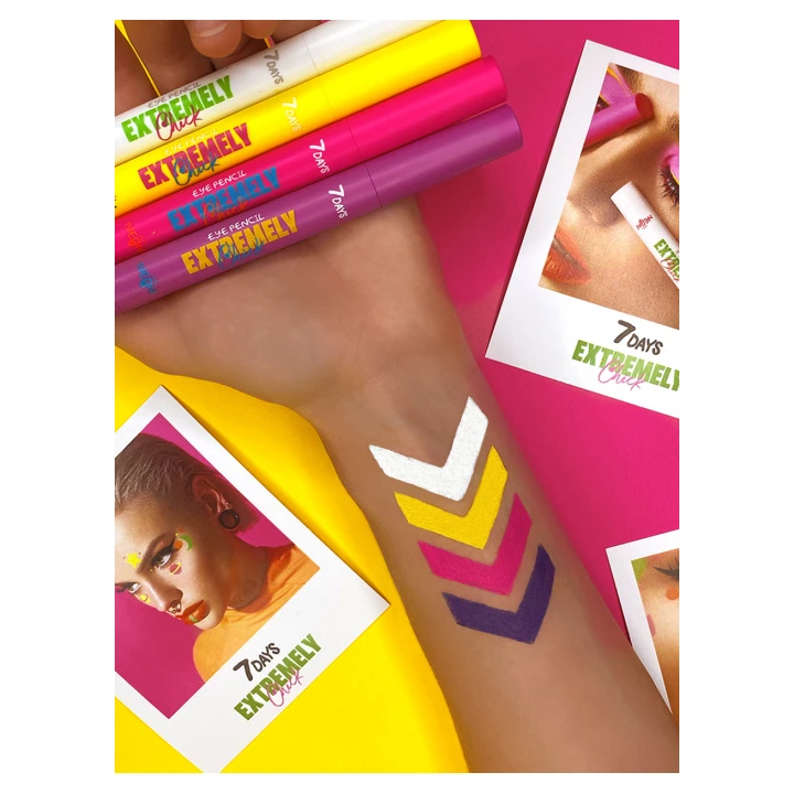 Карандаш для век 7 Days Extremely Chick Neon 13 г (401 Revolution)