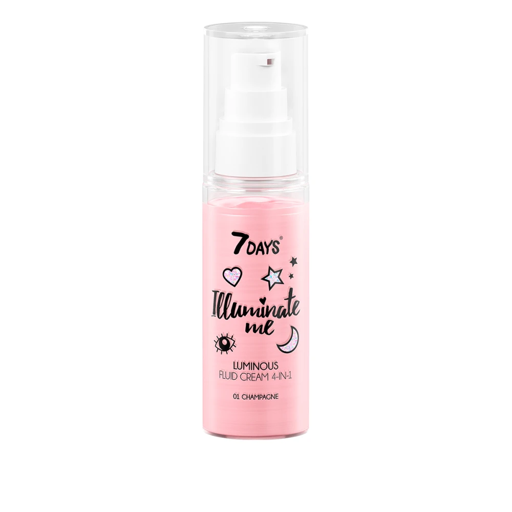Крем-флюид для лица сияющий 7 Days Illuminate Me Rose Girl 50 мл (01 Champagne)