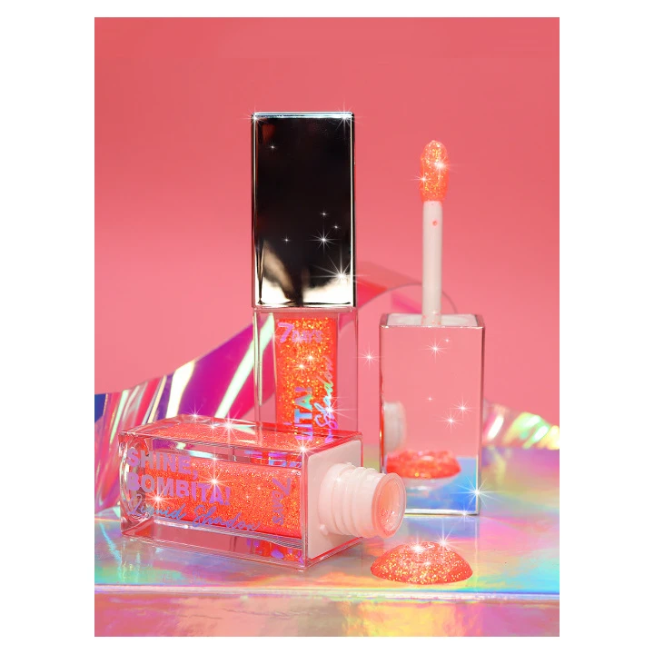 Тени для век жидкие мерцающие 7 Days Shine Bombita! 5.5 мл (402 Phantom)