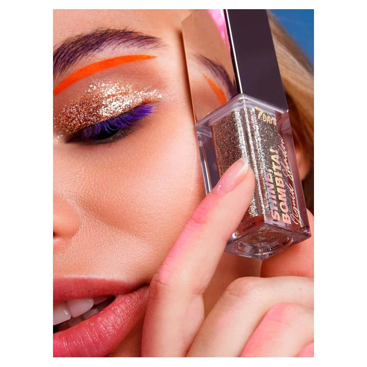 Тени для век жидкие мерцающие 7 Days Shine Bombita! 5.5 мл (403 Icon)