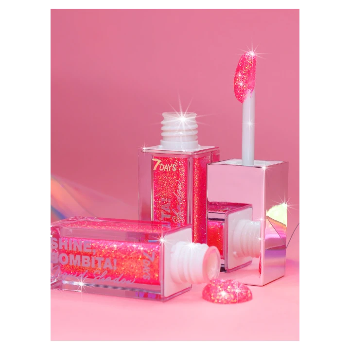 Тени для век жидкие мерцающие 7 Days Shine Bombita! 5.5 мл (404 Miracle)
