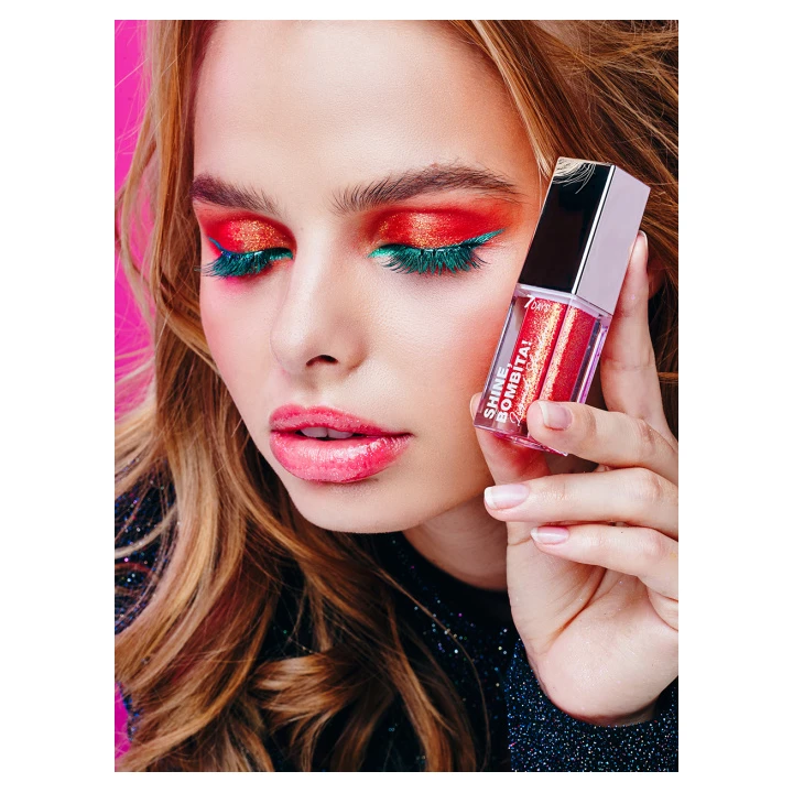 Тени для век жидкие мерцающие 7 Days Shine Bombita! 5.5 мл (405 Rockstar)