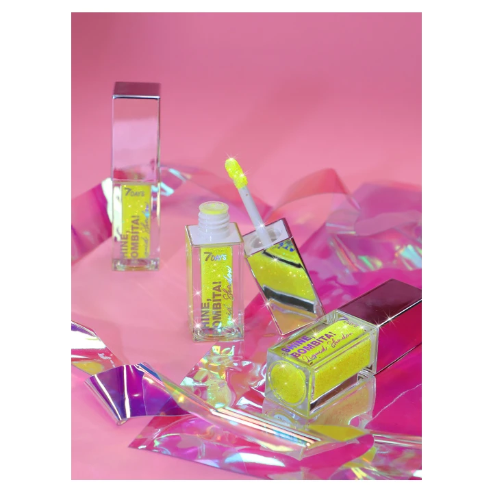 Тени для век жидкие мерцающие 7 Days Shine Bombita! 5.5 мл (406 Amaze)