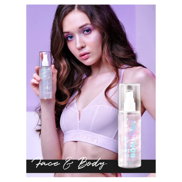Мист для тела парфюмированный мерцающий 7 Days Shine Bombita! 135 мл (04)