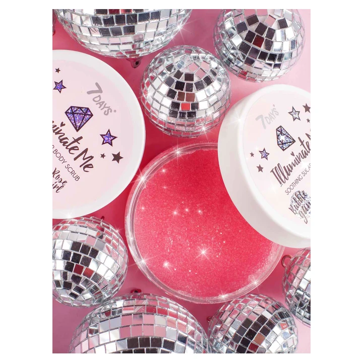 Скраб для тела сахарный смягчающий 7 Days Illuminate Me Rose Girl 220 мл