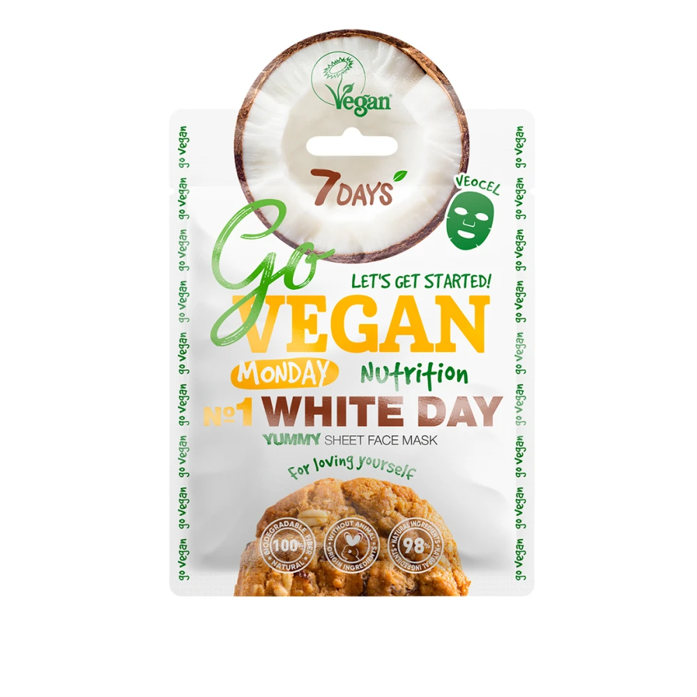 Маска для лица 7 Days Go Vegan White Day 25 г