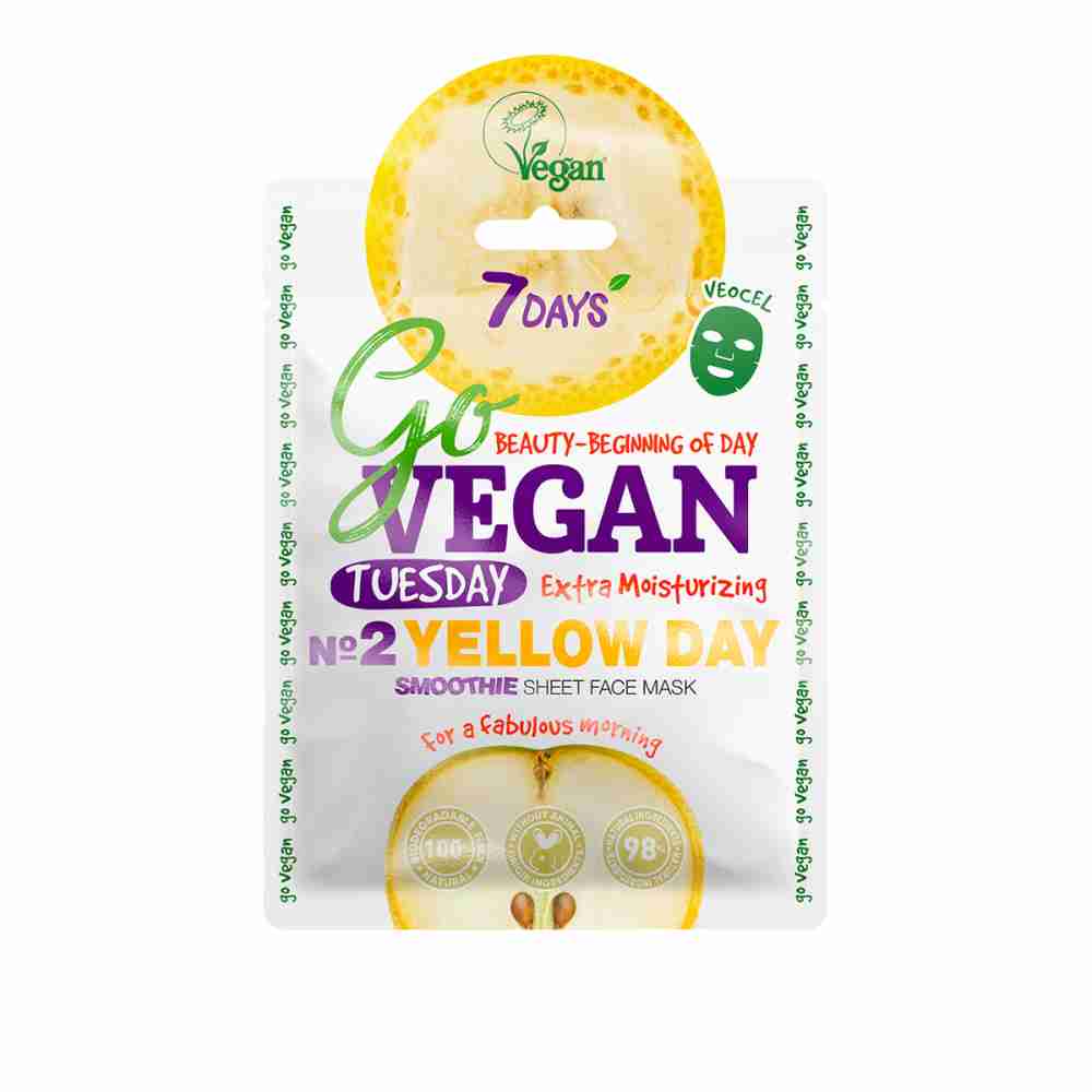 Маска для лица 7 Days Go Vegan Yellow Day 25 г