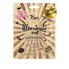 Маска для обличчя із золотим шиммером 7 Days Illuminate Me Miss Crazy 25 г