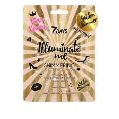 Маска для обличчя із золотим шиммером 7 Days Illuminate Me Miss Crazy 25 г