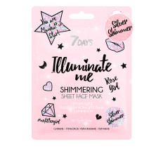 Маска для обличчя зі срібним шиммером 7 Days Illuminate Me Miss Crazy 25 г