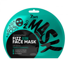 Маска-шипучка для обличчя киснева 7 Days Bloom ніжне очищення 25 г