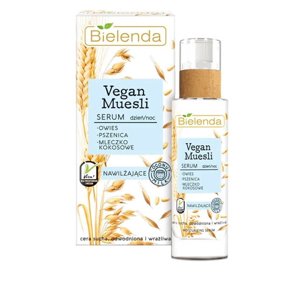 Сыворотка BIELENDA Vegan Muesli для лица матирующая пшеница овес рисовое молоко 30 мл