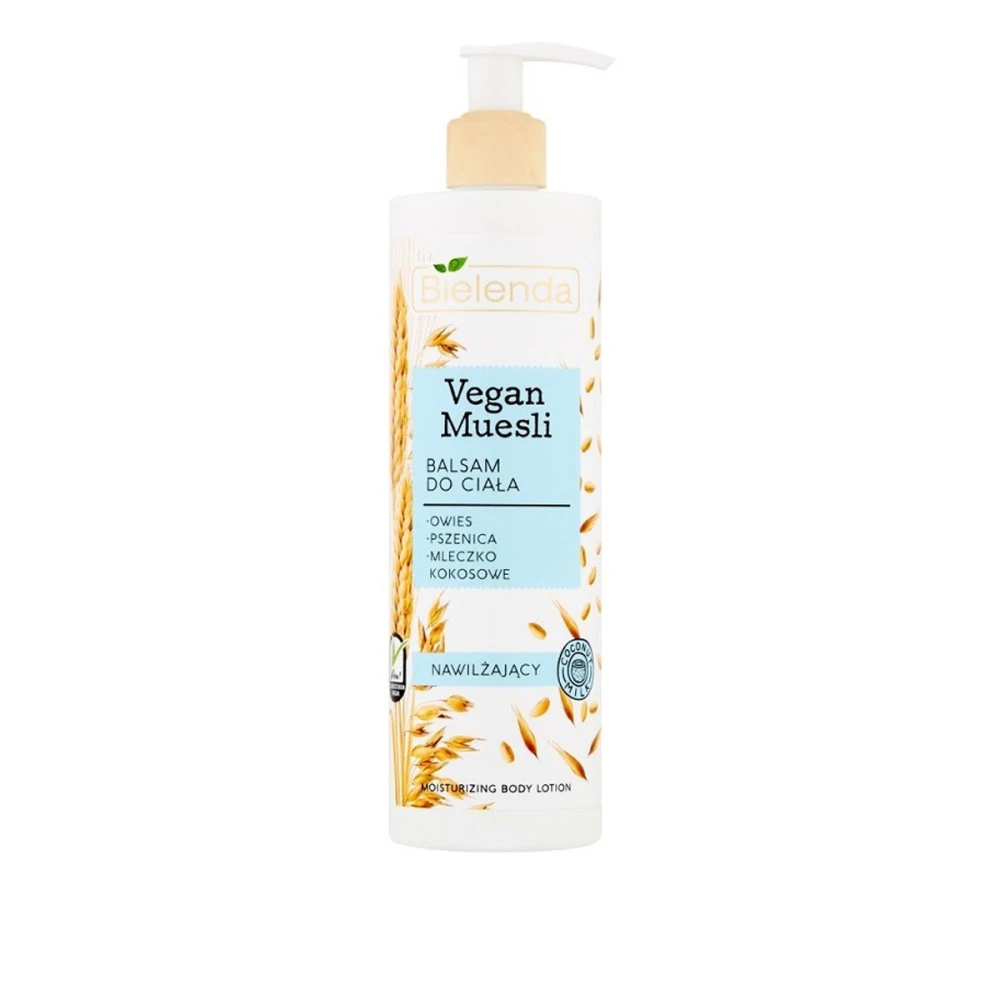 Лосьон BIELENDA Vegan Muesli для тела увлажняющий пшеница овес кокосовое молоко 400 мл