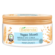 Масло BIELENDA Vegan Muesli для тіла зволожуюче пшениця овес кокосове молоко 250 мл