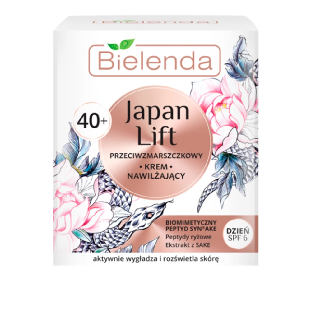 Крем BIELENDA Japan Lift против морщин увлажняющий 40+ день SPF 6 50 мл