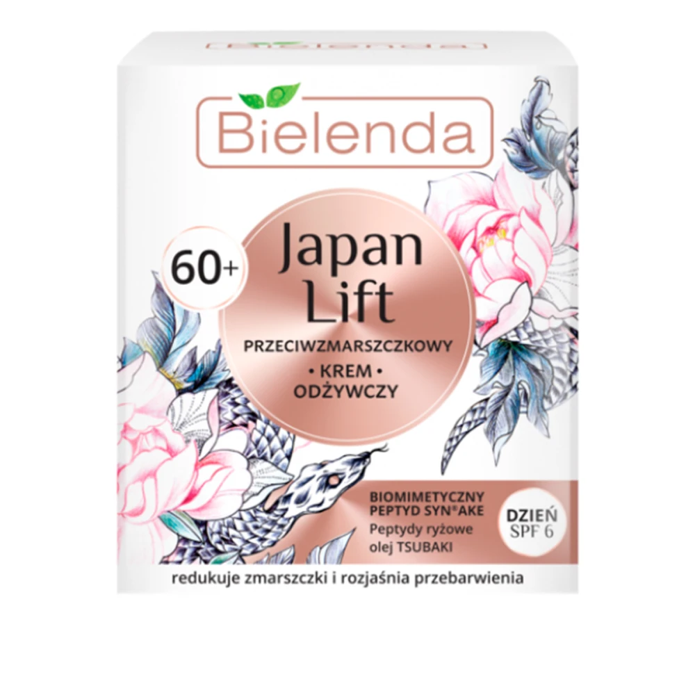Крем BIELENDA Japan Lift для лица питательный 60+ день SPF 6 50 мл