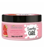 Крем BIELENDA Smoothie Cream для тела увлажняющий пребиотик клубника арбуз 200 мл