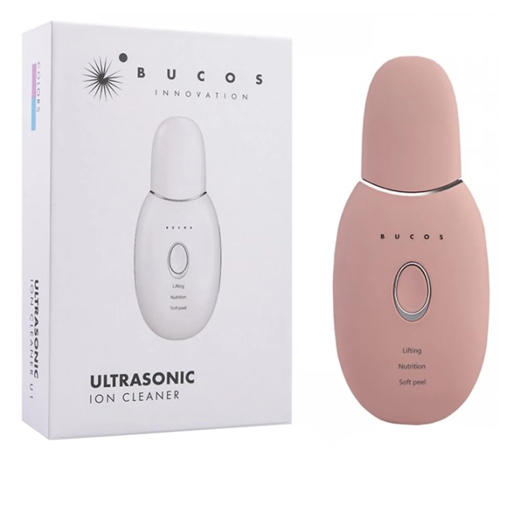 Аппарат ультразвуковой ионный очиститель кожи Bucos Uitrasonic Ion Cleaner U1 (Персик)