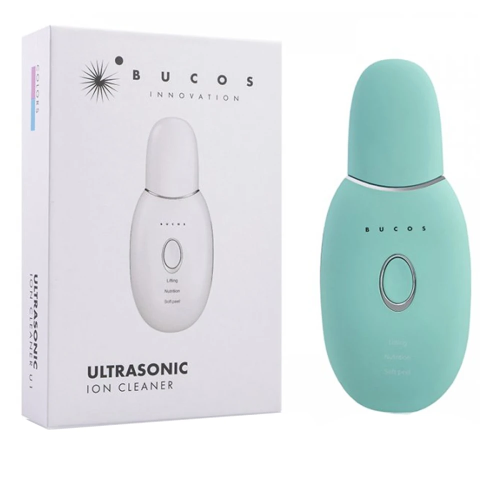 Аппарат ультразвуковой ионный очиститель кожи Bucos Uitrasonic Ion Cleaner U1 (Мятный)