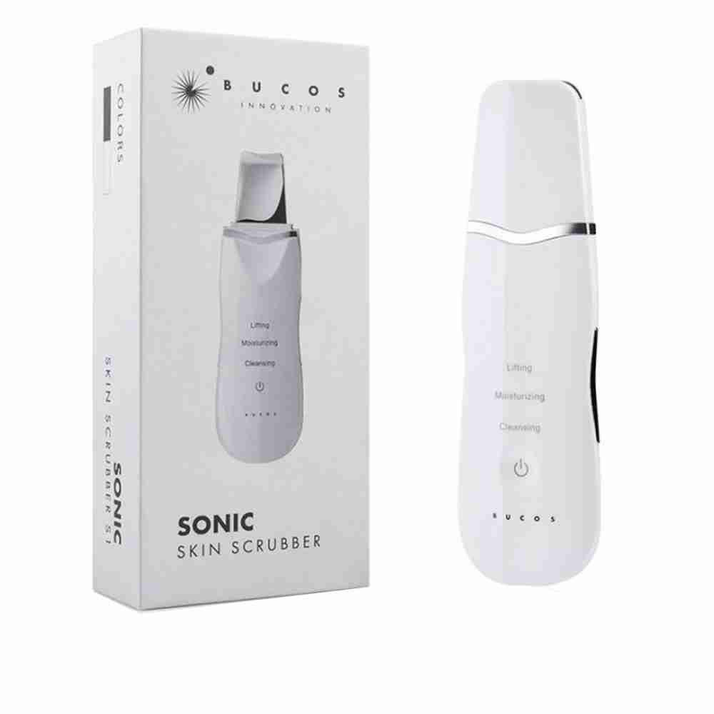 Апарат ультразвуковий іонний очисник шкіри Bucos Sonic Skin Scrubber S1 (Білий)