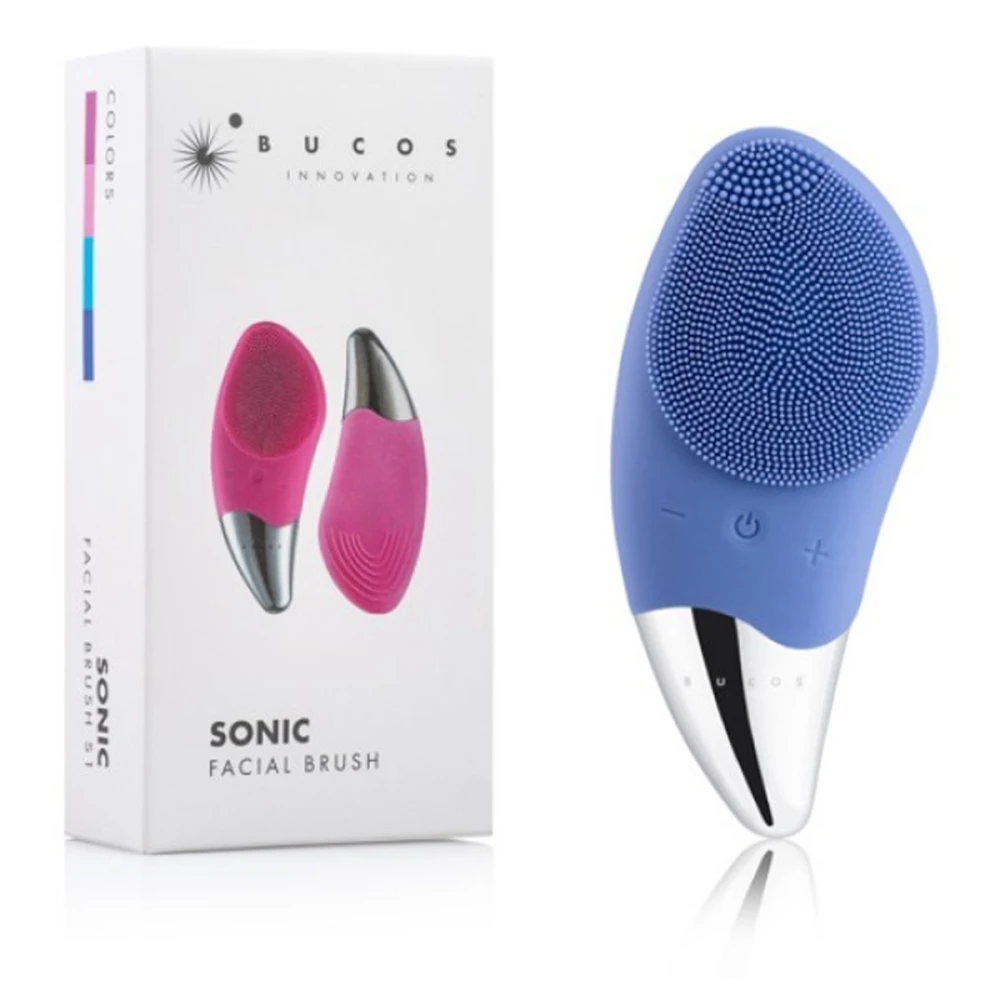 Щетка очищающая для лица Bucos Sonic Facial Brush S1 (Васильковый)