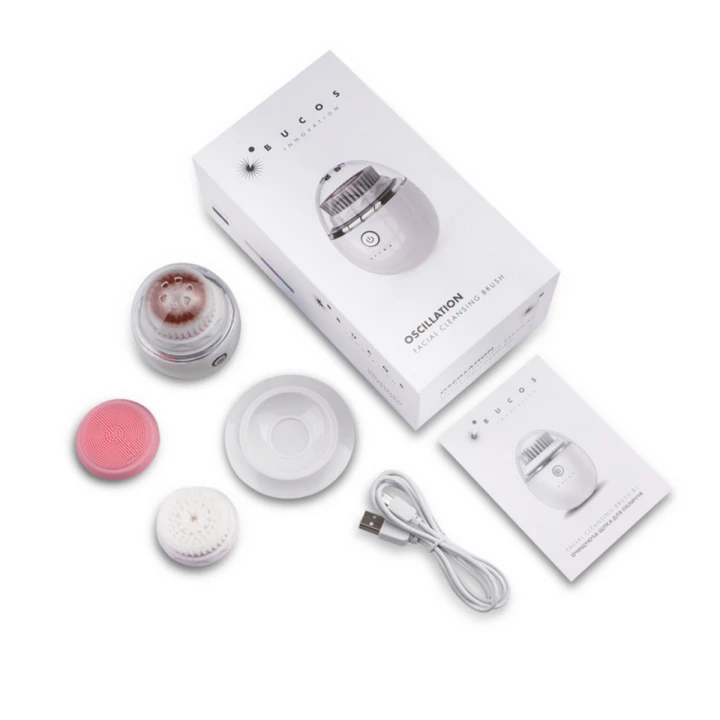 Щетка очищающая для лица Bucos Facial Cleansing Brush B1 (Белая)