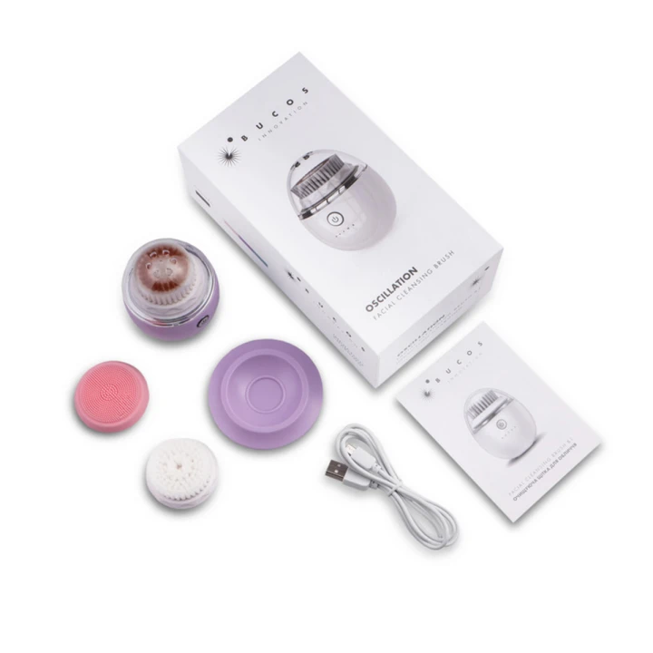 Щетка очищающая для лица Bucos Facial Cleansing Brush B1 (Лаванда)