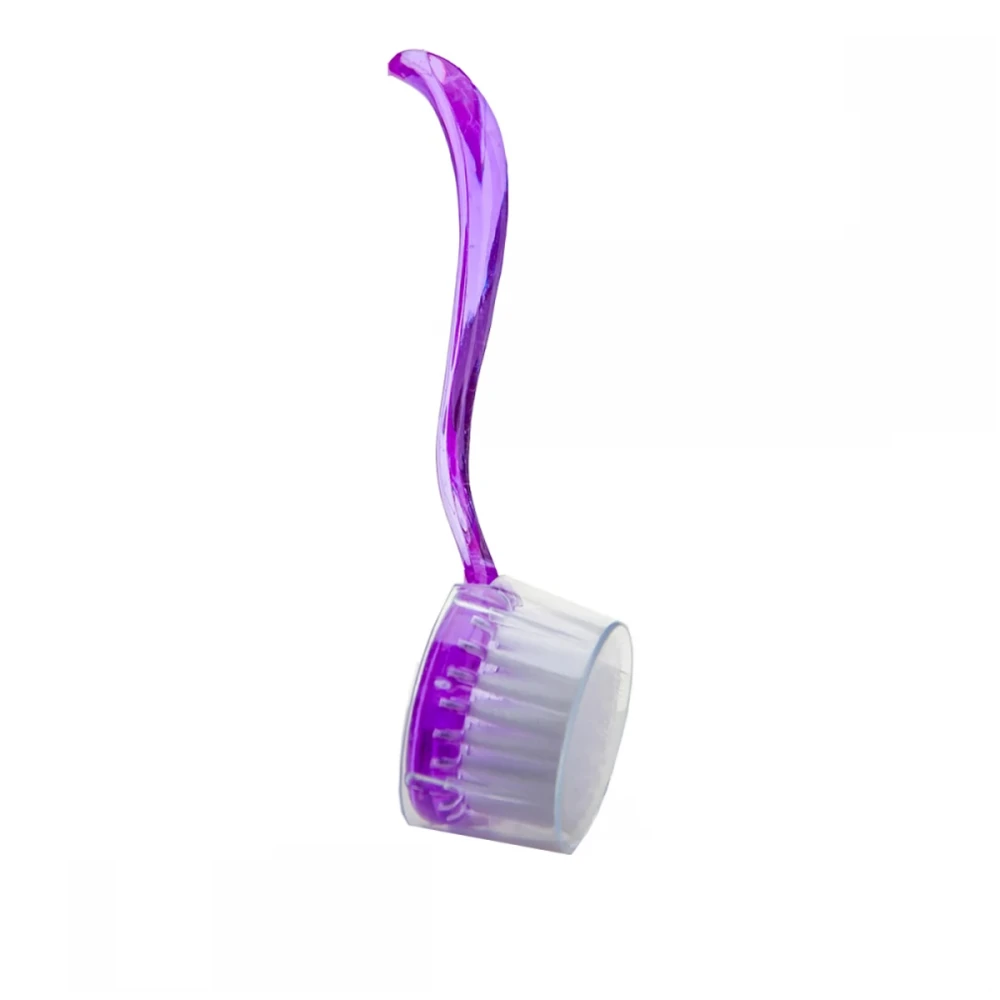 Щітка кругла з прозорою ручкою кольорова (1 шт)