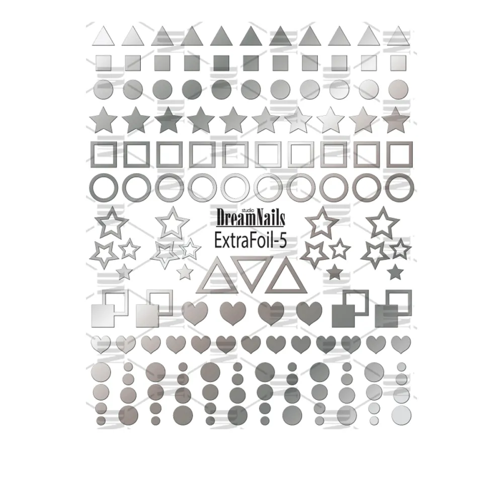 Слайдер DreamNails ExtraFoil (005 срібло)