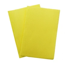 Серветка-нагрудник Doily медична 3-х шарова 33х44 см (50 шт) (Жовта)