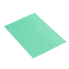 Серветка-нагрудник Doily медична 3-х шарова 33х44 см (50 шт) (Салатовий)