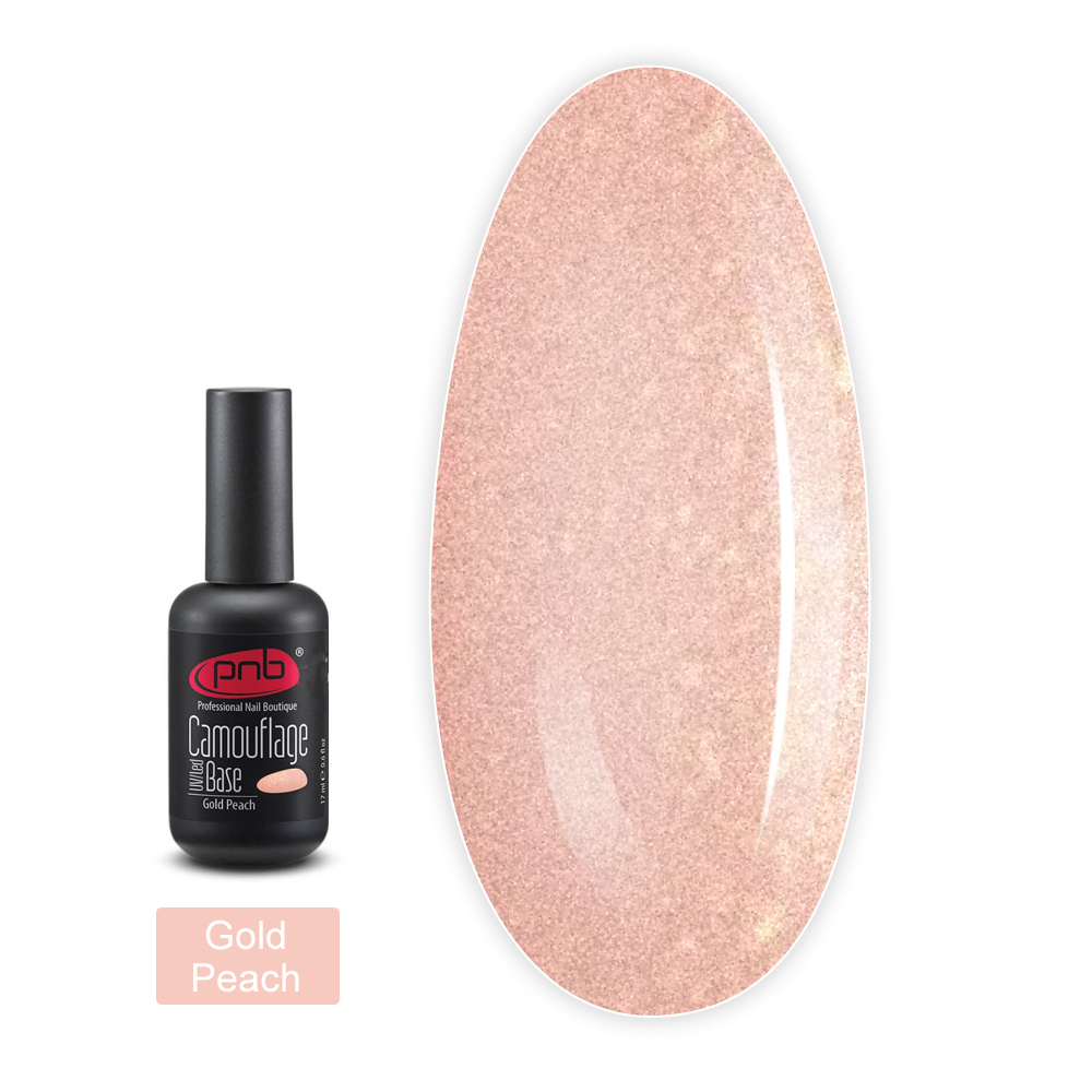 База для гель лака UV/LED Camouflage Base 17 мл (Gold Peach)