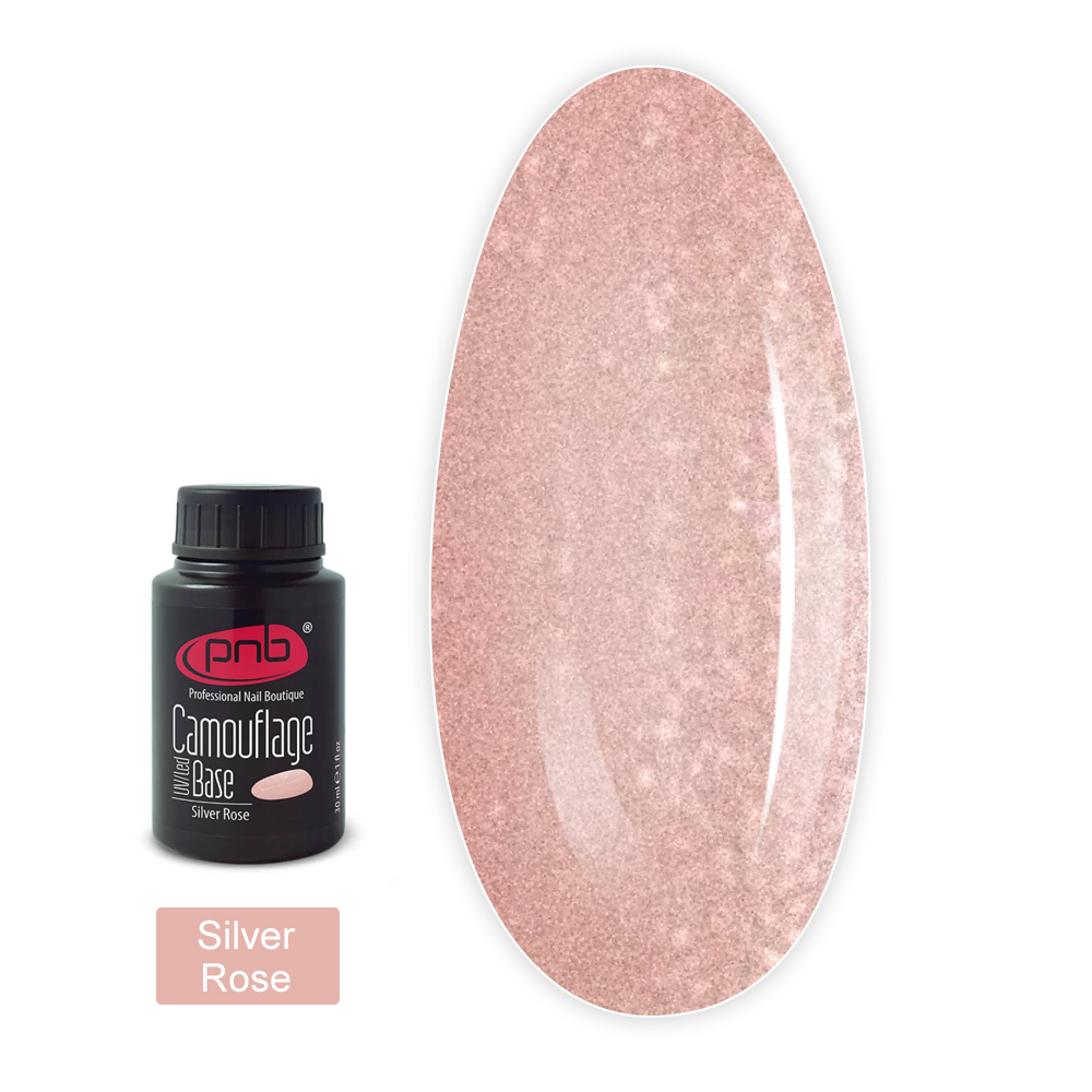 База для гель-лаку PNB UV/LED Camouflage Base 30 мл (Silver Rose)