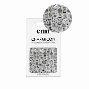 Наклейки для ногтей E.MI Charmicon 3D Silicone Stickers (189 Своя атмосфера)