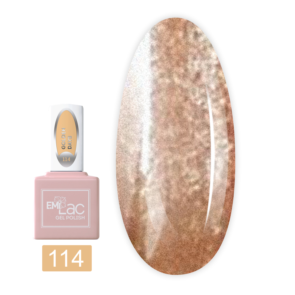 Гель лак E.MI Lac 9 мл (114 Золотые деньки)