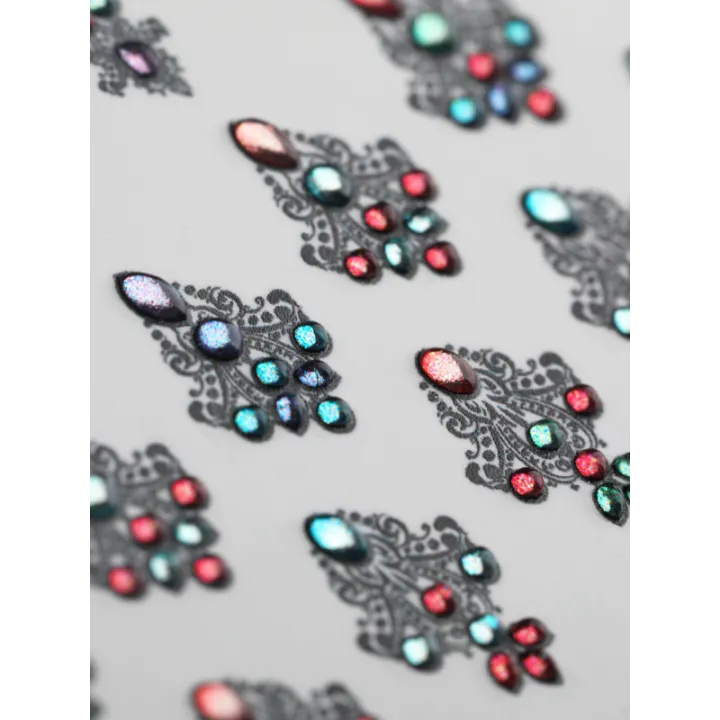 Трафарет-слайдер E.MI 5D NailCrust GLASS (№3 Барокко)