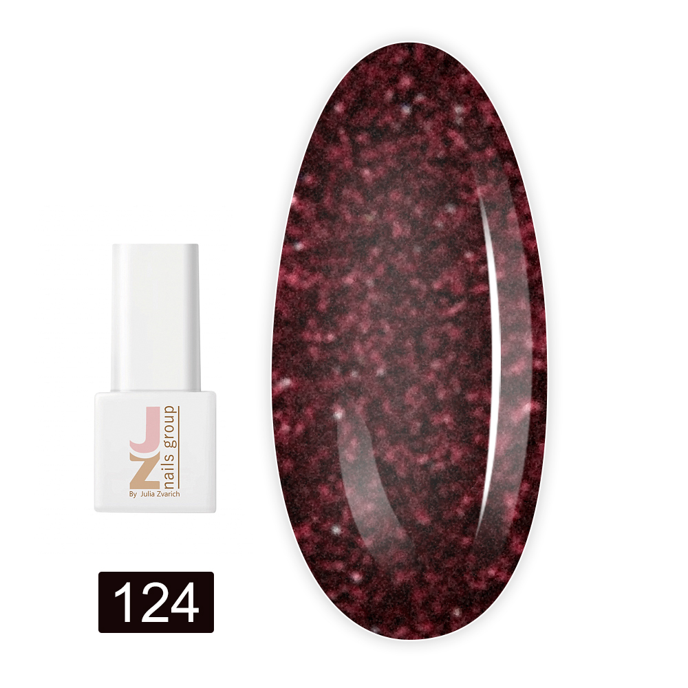 Гель лак светоотражающий JZ NAILS 8 мл (124)