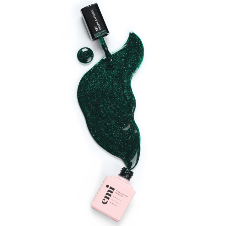 Гель лак E MiLac 9 мл (327 Зеленый сапфир)